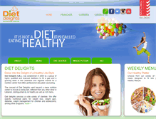 Tablet Screenshot of dietdelightscenter.com